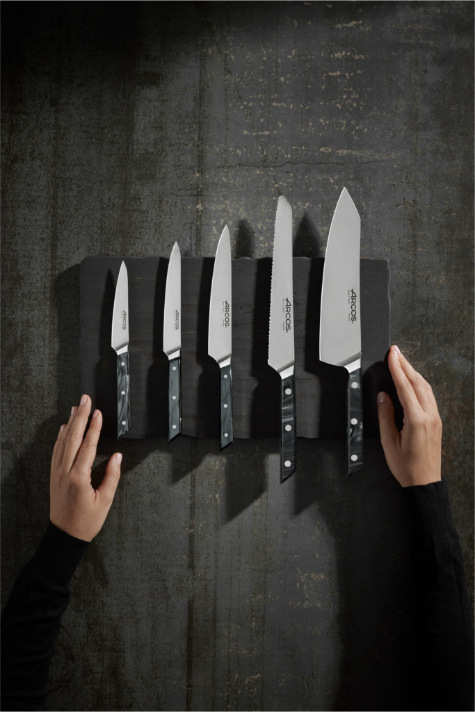 Set de couteau de la marque ARCOS photographié par l'agence de communication DIVINEMENCIEL